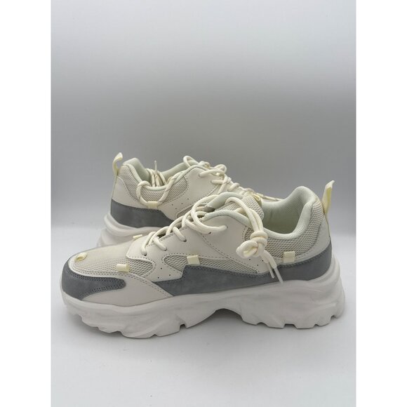 Women’s Addengjue Size 9 White Platform Sneakers - Picture 6 of 6